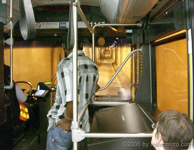 060727SilverLine4 Except for the missing rails, the track ahead seems familiar to any subway rider.