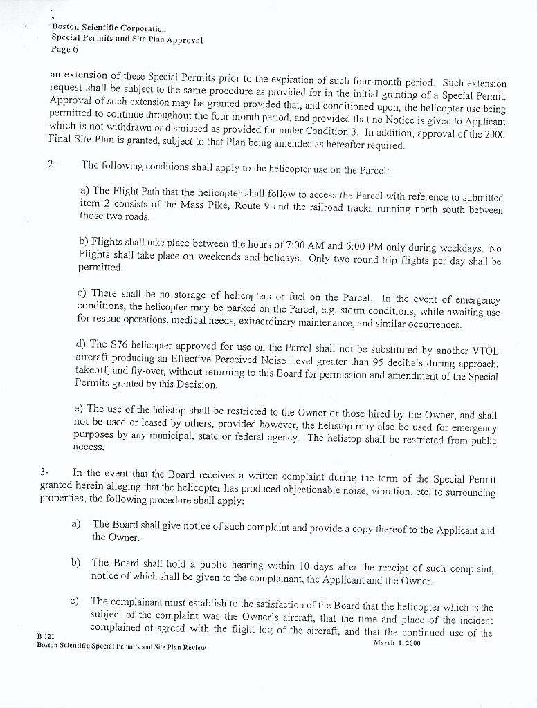 BSCHelipadApp2007_23ExhibI6 Exhibit I - Decision dated March 24, 2000
