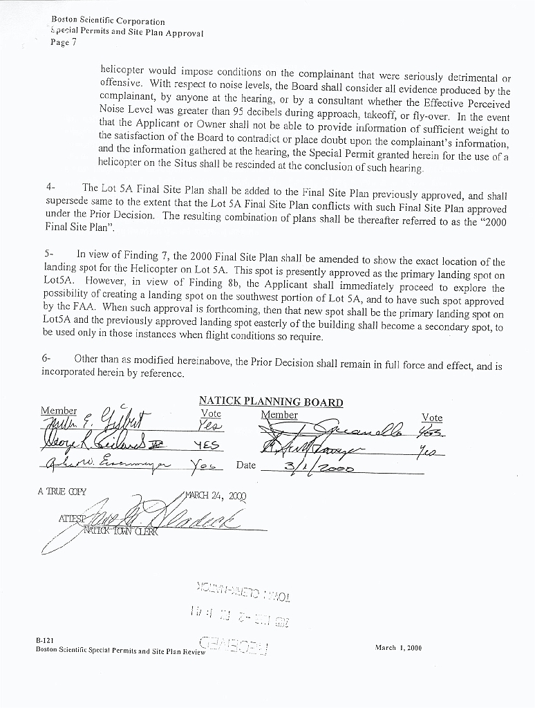 BSCHelipadApp2007_24ExhibI7 Exhibit I - Decision dated March 24, 2000