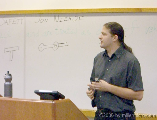 BikeSkillsA3_060715 On a Tuesday evening, Jon led an indoor class on bicycling equipment, maintenance, safety and more.