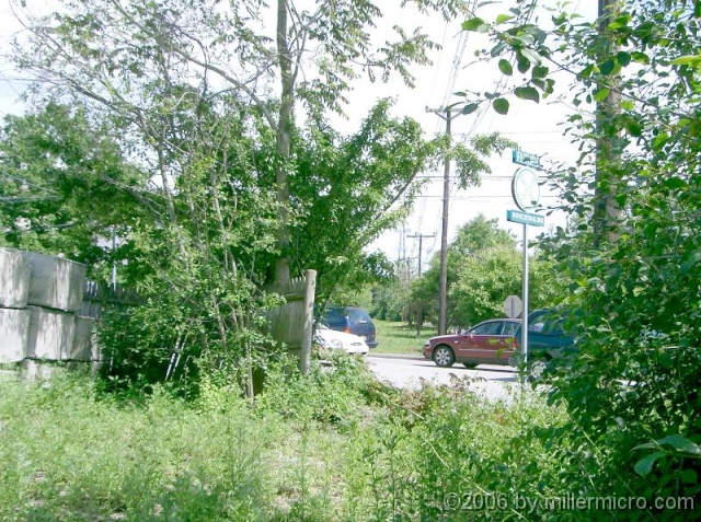 040605CRT2 The same crossing, but the view from the CRT right-of-way south over Route 30 looks a lot nicer!