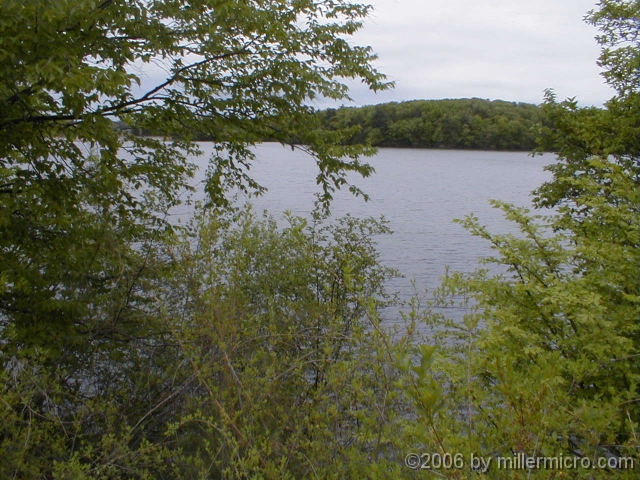 P5150049 A view of Lake Cochituate's Middle Pond, from the CRT.