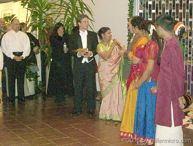 LSOIndiaDanceSavitri6 Tenor Ray Bauwens, soprano Valerie Nicolosi and orchestra conductor John McPhee compliment the Indian performers.