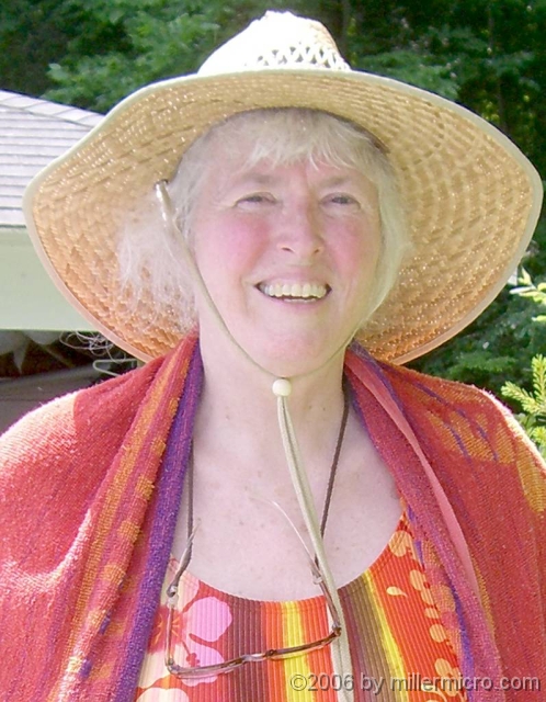 -v060627JillAtLakeMorey Jill, NOT sunning, by the boathouse.