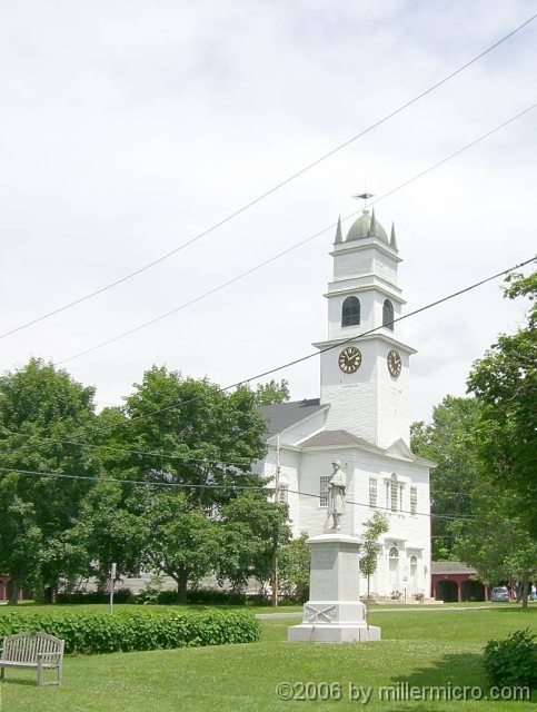 -vChurchInLymeNH A side visit to small and scenic Lyme, NH, once home to our famous Outing-Club friends, the Bowden family.