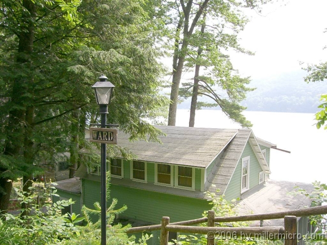 060629RecreationCottageAtLakeMorey The Ward sisters offered to rent us the cottage next door, Recreation. Years ago, the Andrists had many good times with its owners, Earl and Doris Ward of Hanover, NH. It's nice to be back!