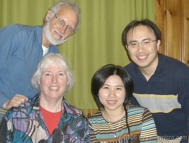 DickJillEileenYurong Dick and Jill, the usual suspects, are joined by Eileen and her husband, Yu-Jong.