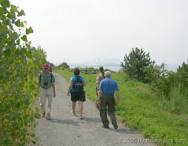 060727SpectacleIsland5 Good trails, with better views and a cooling sea breeze! That's Boston in the background. On this hot day, you can be sure that it's a lot warmer in town.